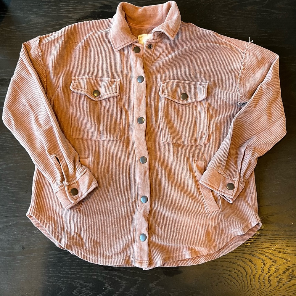 Altar'd State Blush Corduroy Jacket